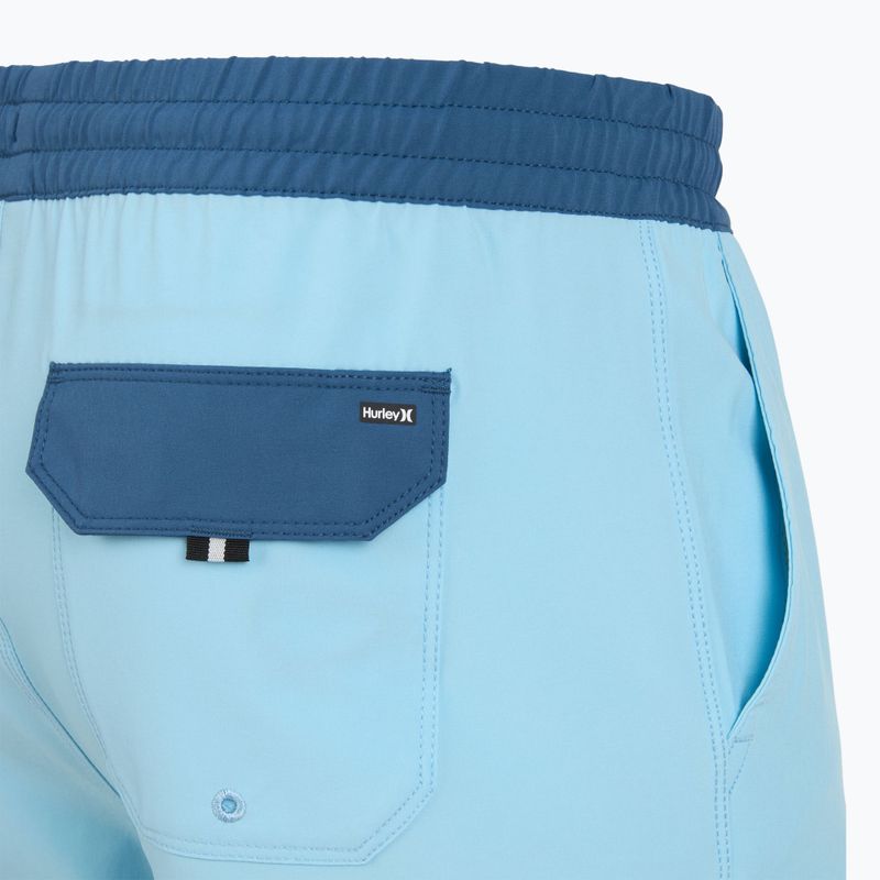 Herren Hurley Phantom Eco Block Party Volley 17" blau Traum schwimmen Shorts 4