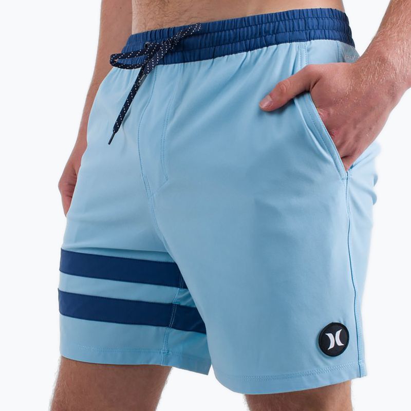 Herren Hurley Phantom Eco Block Party Volley 17" blau Traum schwimmen Shorts 4