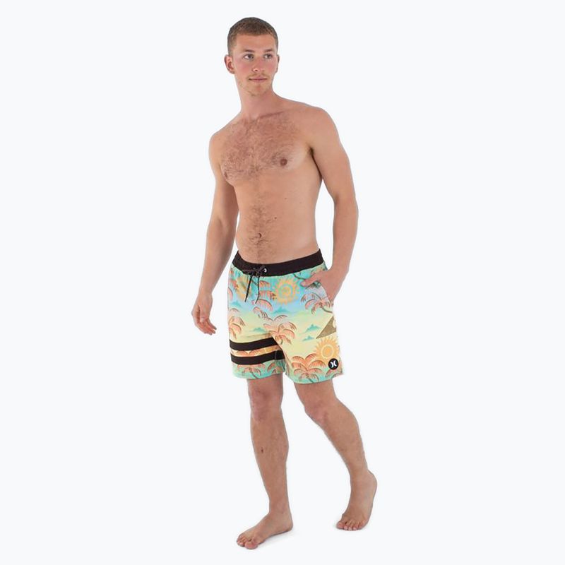 Hurley Phantom Eco Block Party Volley 17" Ananas Badeshorts für Männer 2