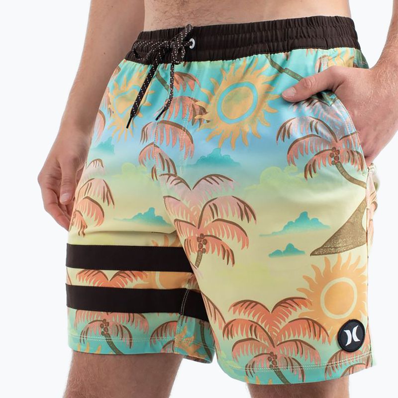 Hurley Phantom Eco Block Party Volley 17" Ananas Badeshorts für Männer 4