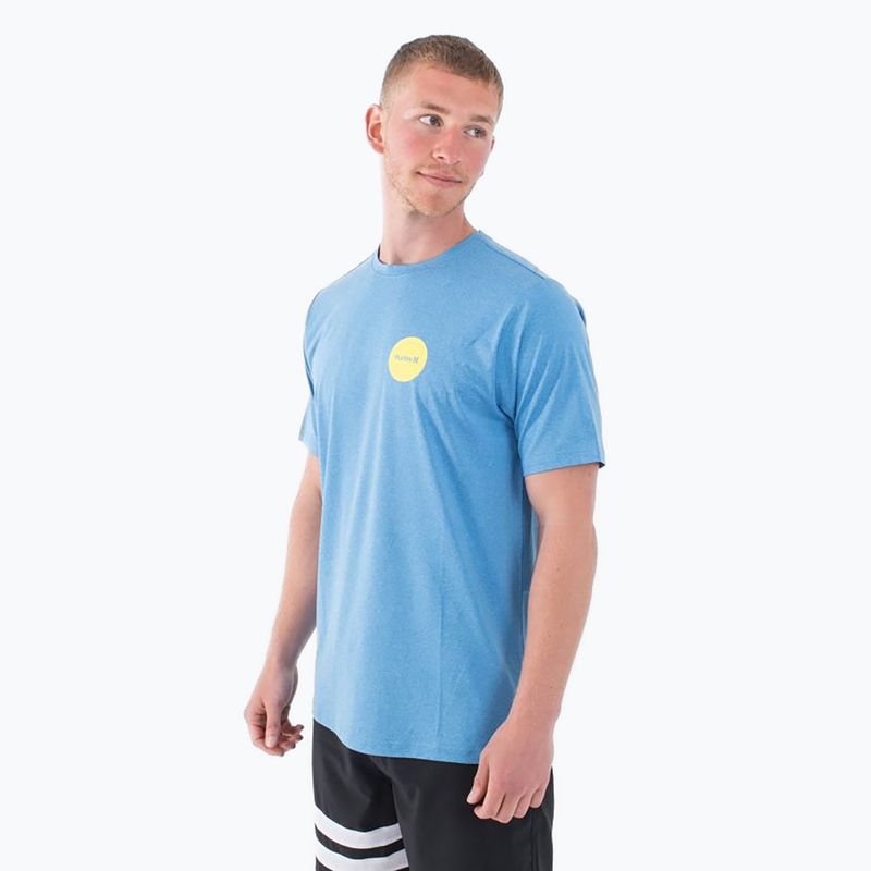 Herren Hurley Everyday Hybrid Upf kingdom blau heather t-shirt 3