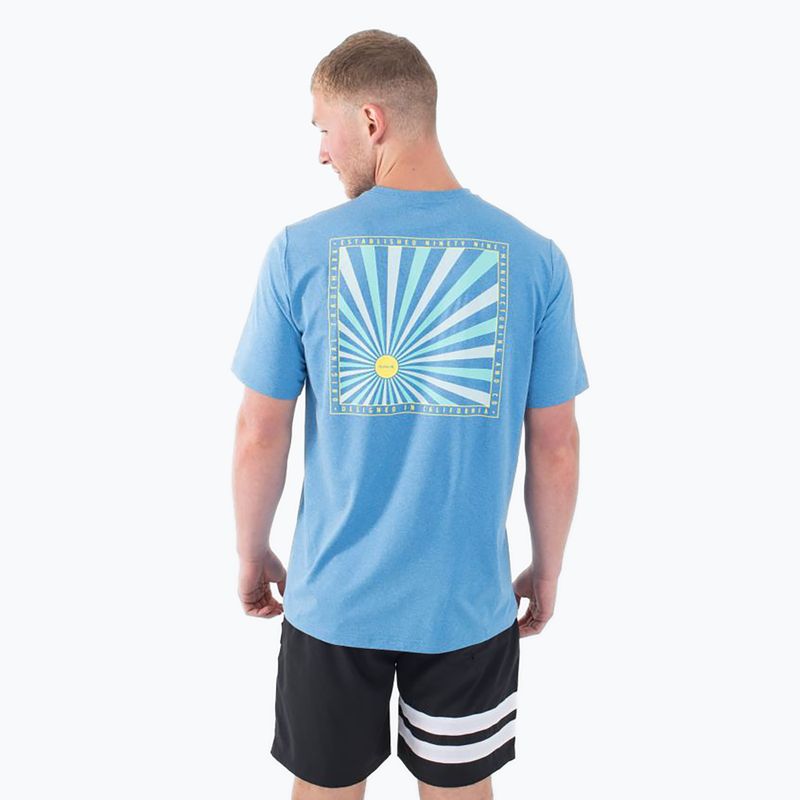 Herren Hurley Everyday Hybrid Upf kingdom blau heather t-shirt 4