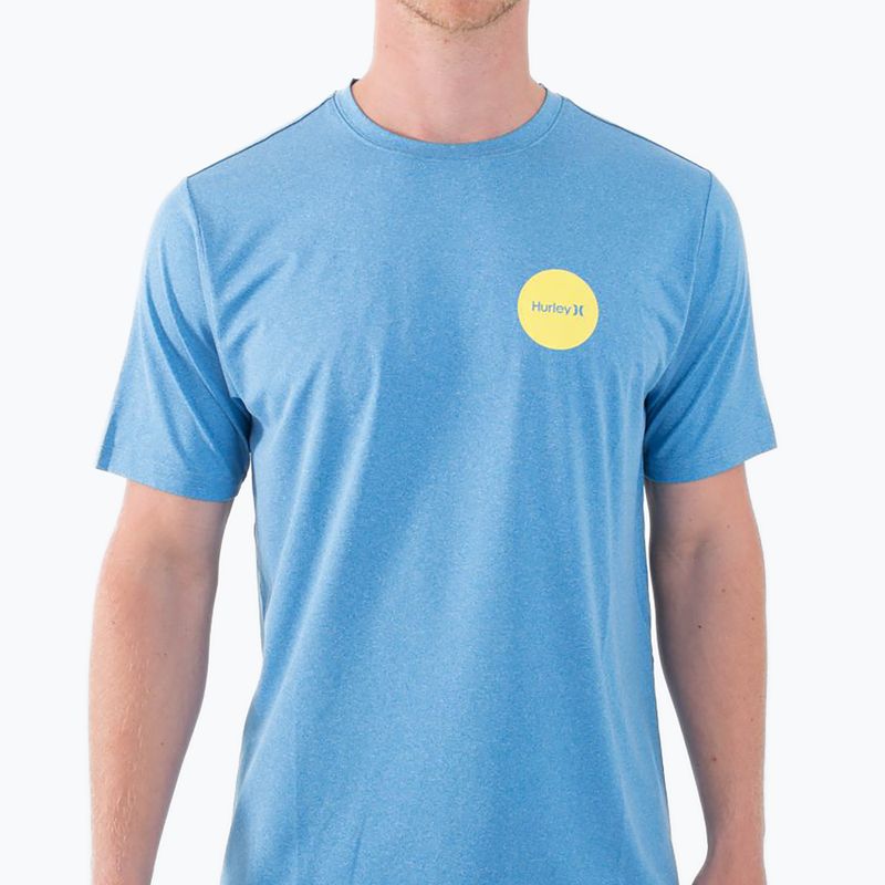Herren Hurley Everyday Hybrid Upf kingdom blau heather t-shirt 5