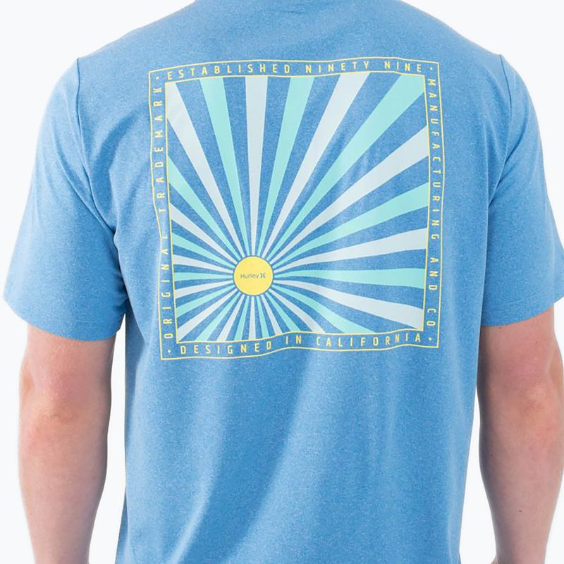 Herren Hurley Everyday Hybrid Upf kingdom blau heather t-shirt 6