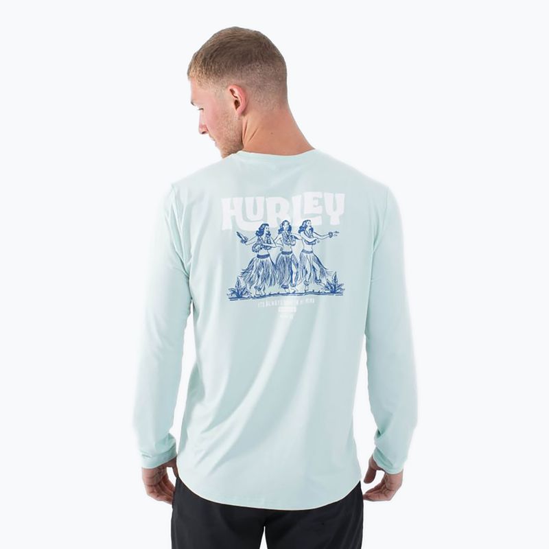 Herren Hurley Everyday Hybrid Upf braun Seetang Longsleeve 3