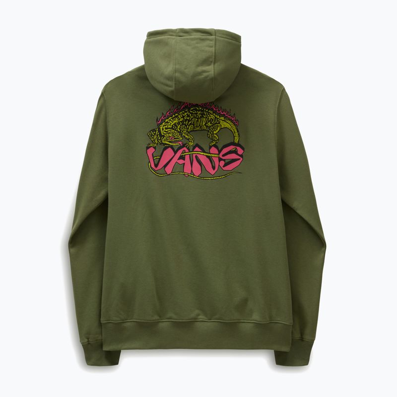 Herren Vans Fiery Friend Sweatshirt Po olivgrün 2