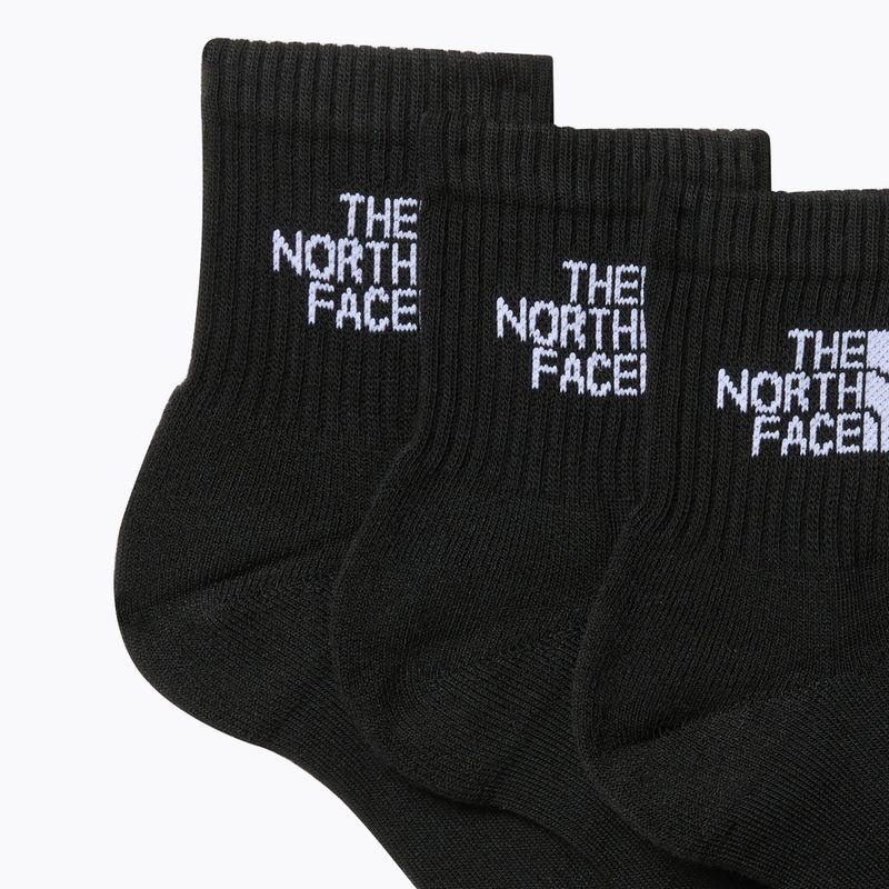 Trekking Socken The North Face Multi Sport Cush Quarter Sock 3 Paar black 2