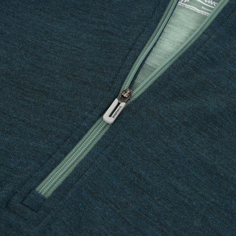 Thermoaktiver Hoodie Damen Smartwool Classic Thermal Merino Base Layer 1/2 Zip Hoodie Boxed twilight/arctic green 3
