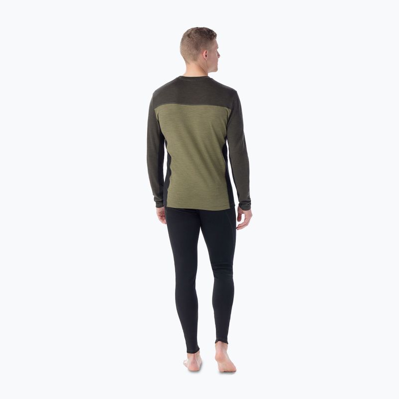 Herren-Thermoaktivshirt Smartwool Classic Thermal Merino Base Layer Colorblock Crew Boxed moss 2