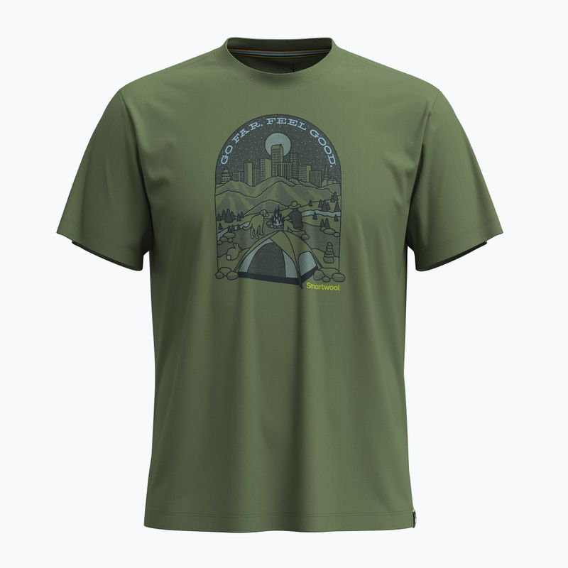 Shirt Herren Smartwool Streets to Peaks Graphic fern green