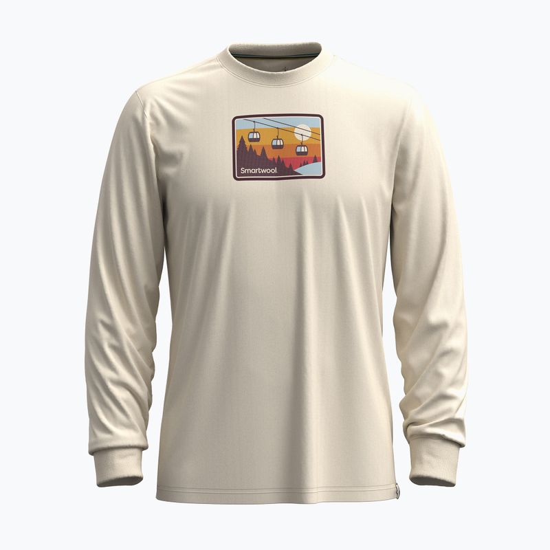Longsleeve Herren Smartwool Gondola Ride Graphic almond