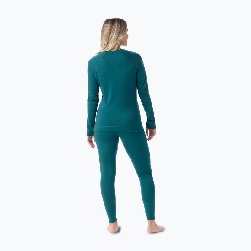 Damen-Thermoaktivshirt Smartwool Merino 250 Baselayer Crew Boxed emerald green 2