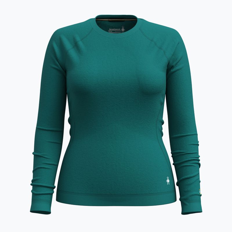 Damen-Thermoaktivshirt Smartwool Merino 250 Baselayer Crew Boxed emerald green 3
