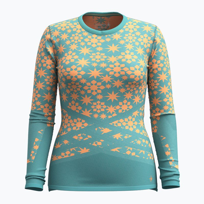 Damen-Thermoaktivshirt Smartwool Intraknit Thermal Merino Base Layer Pattern Crew cascade 3