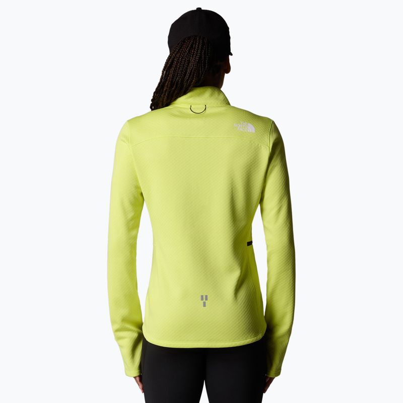 Frauen laufen Sweatshirt The North Face Winter Warm Pro 1/4 Zip Firefly gelb 3