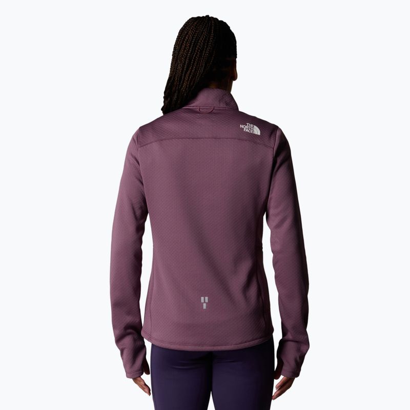 Frauen laufen Sweatshirt The North Face Winter Warm Pro 1/4 Zip Mitternacht lila 3