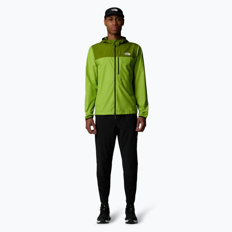 Men's The North Face Higher Run Wind Wiese Gras/Eiche grün Laufjacke 2