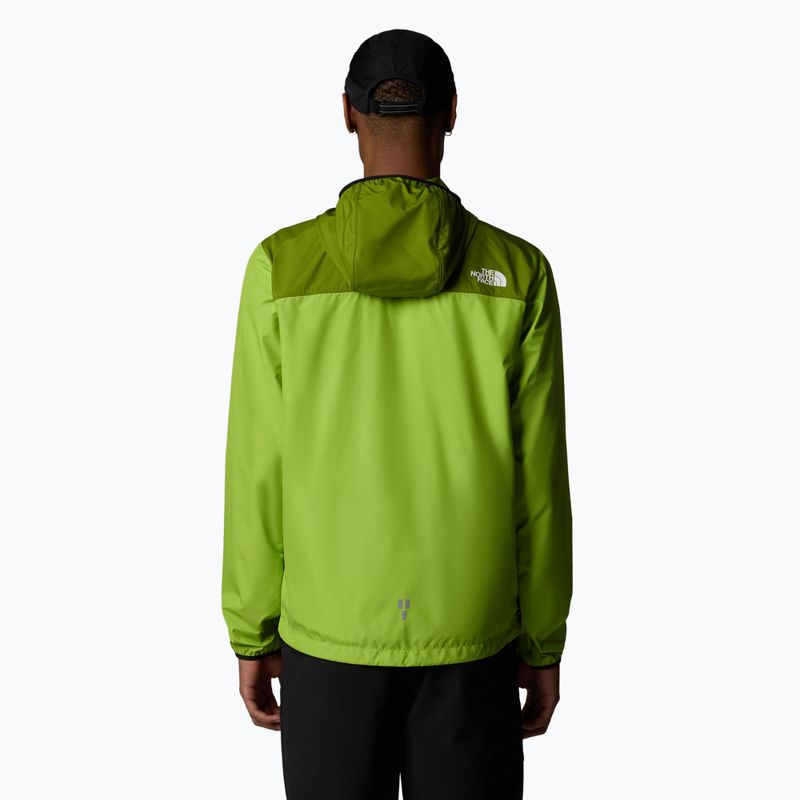 Men's The North Face Higher Run Wind Wiese Gras/Eiche grün Laufjacke 3