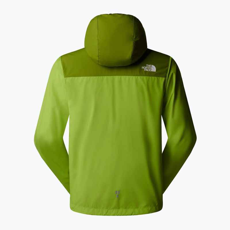 Men's The North Face Higher Run Wind Wiese Gras/Eiche grün Laufjacke 6