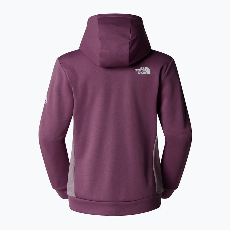 Women's The North Face Mountain Athletics FZ Fleece Mitternacht lila / lila Kreide Sweatshirt 5