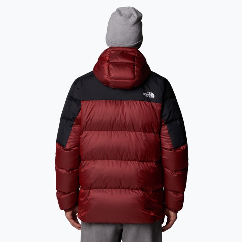 Herren Daunenjacke The North Face Diablo Down 2.0 Hoodie hohes Risiko rot/schwarz heather 3