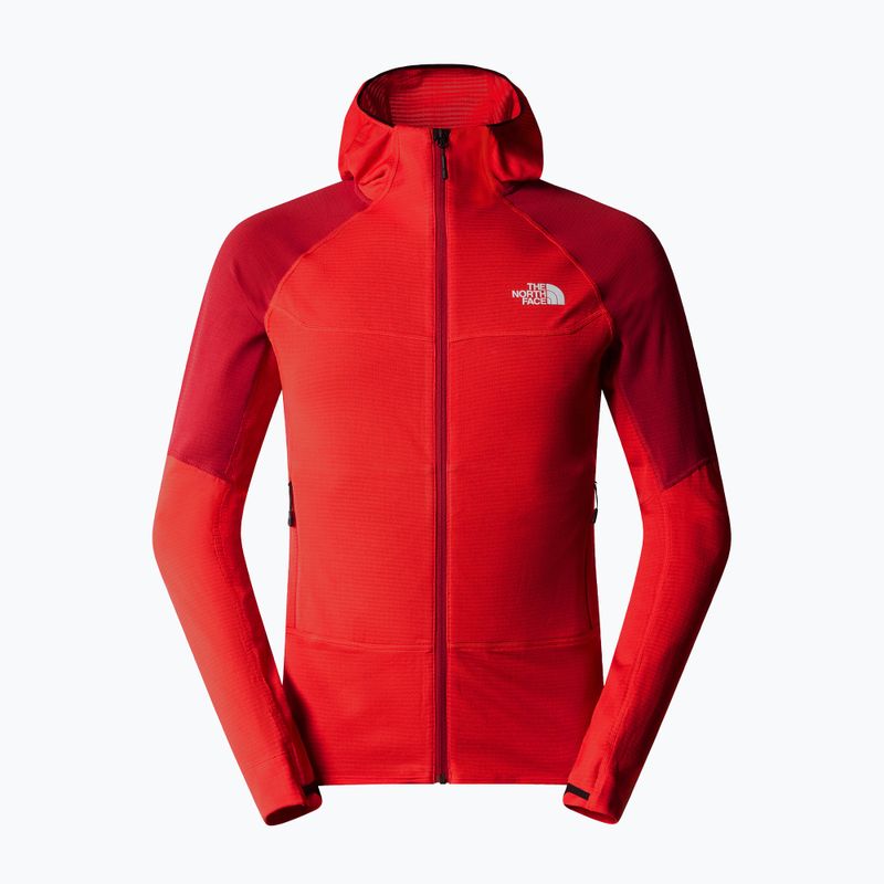 Herren The North Face Bolt Polartec Hoodie hohes Risiko rot/Granatrot 5