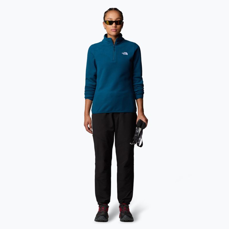 Damen Sweatshirt The North Face 100 Glacier 1/4 Zip midnight petrol 2