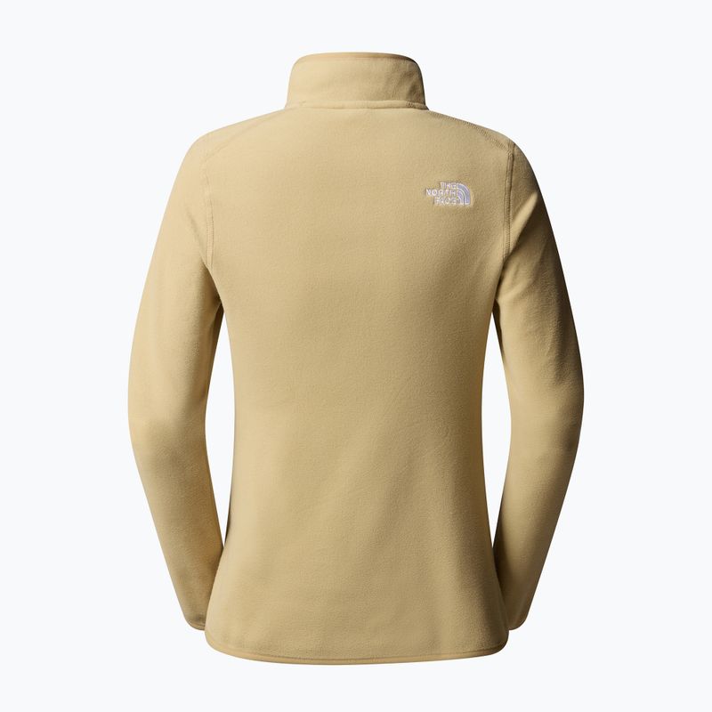 The North Face Damen 100 Glacier 1/4 Zip khaki Stein Sweatshirt 2