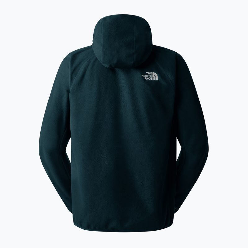 Herren The North Face 100 Glacier Hoodie Mitternacht petrol 2