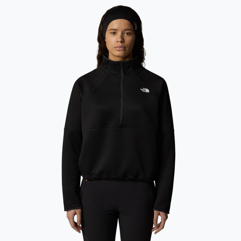 Damen-Trekking-Sweatshirt The North Face Vertical Thermal 1/4 Zip schwarz