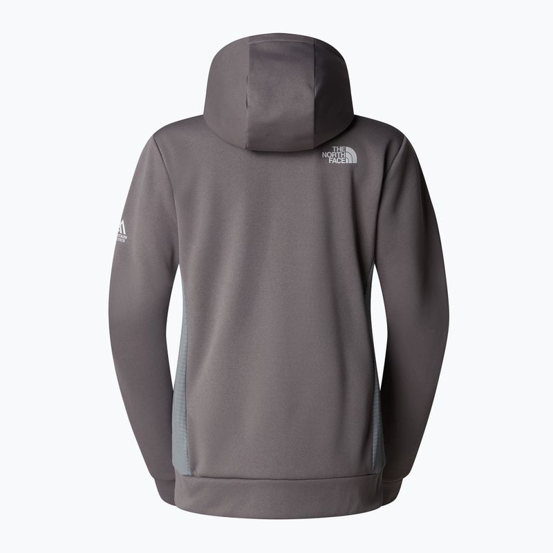 Women's The North Face Mountain Athletics FZ Fleece geräuchert Perle / Denkmal grau Sweatshirt 6