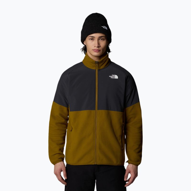 Herren The North Face Glacier Heavyweight Full Zip Sweatshirt Moosgrün/Asphaltgrau 4