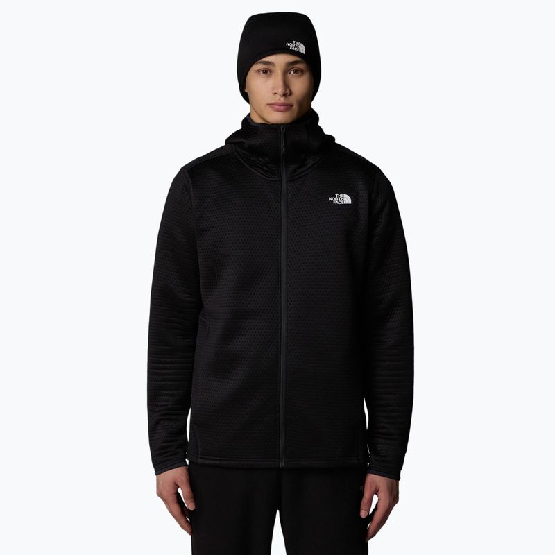 Herren-Trekking-Sweatshirt The North Face Vertical Thermal FZ Hoodie schwarz