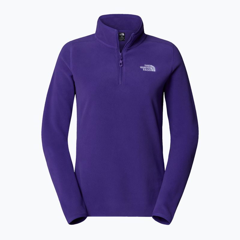 Damen Sweatshirt The North Face 100 Glacier 1/4 Zip Spitze lila