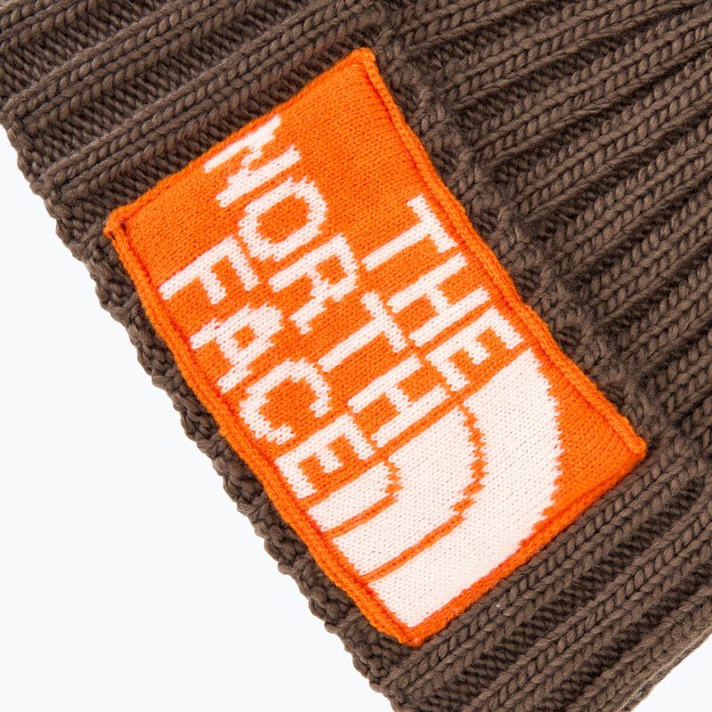 Herren Wintermütze The North Face Heritage Ski Tuke rauchbraun/orange