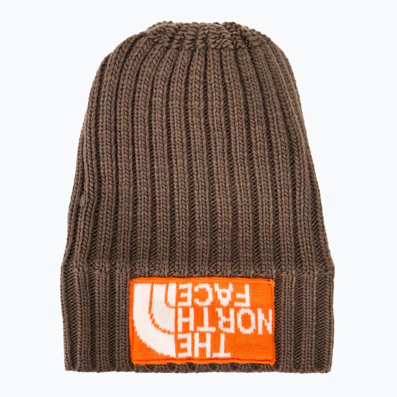 Herren Wintermütze The North Face Heritage Ski Tuke rauchbraun/orange