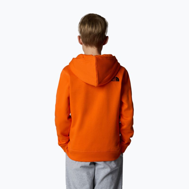 The North Face Drew Peak P/O Hoodie Kinder Sweatshirt orange 3