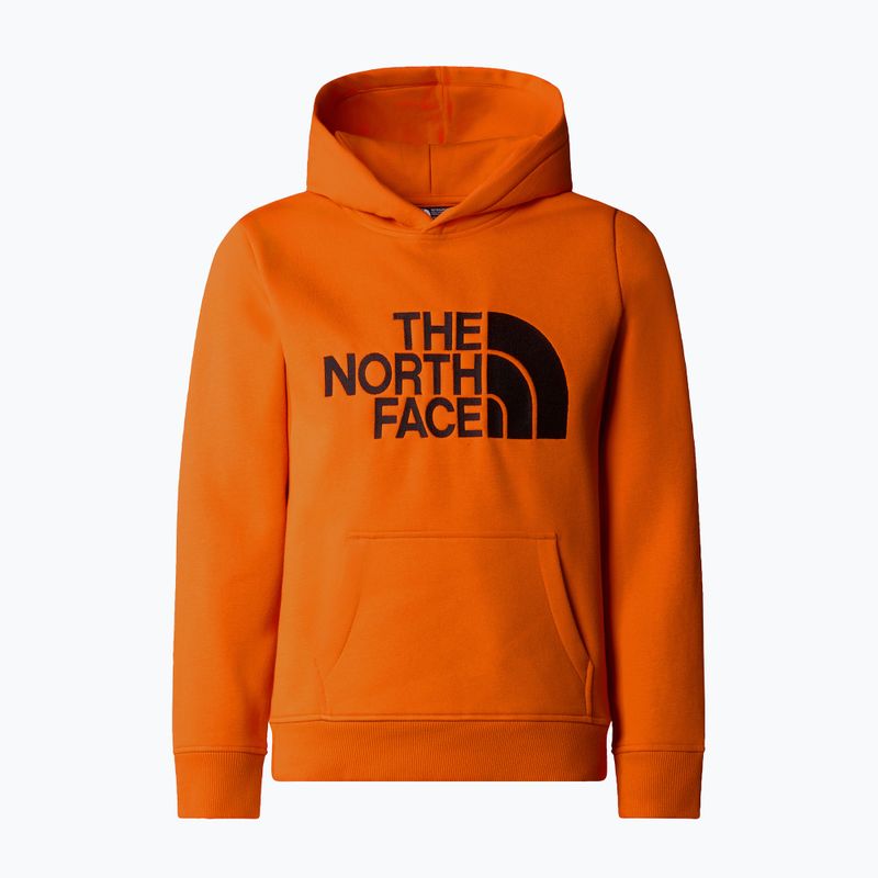 The North Face Drew Peak P/O Hoodie Kinder Sweatshirt orange 4