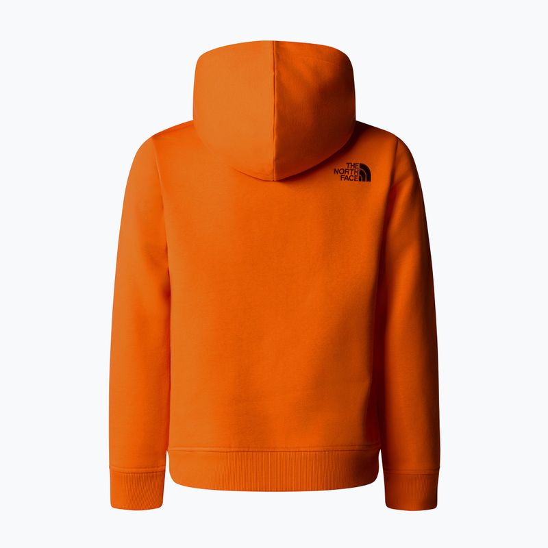 The North Face Drew Peak P/O Hoodie Kinder Sweatshirt orange 5