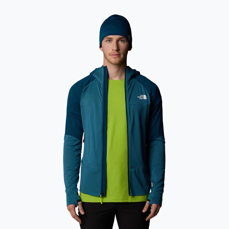 Herren The North Face Bolt Polartec Hoodie Stockente blau/Midnight petrol