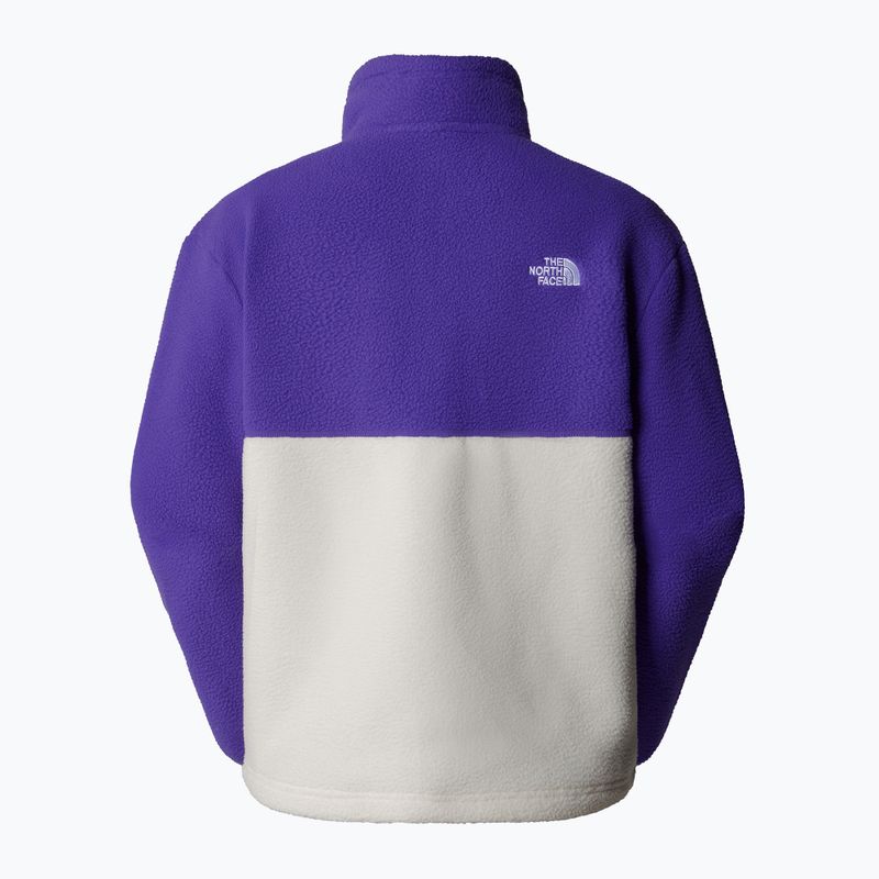 Damen Sweatshirt The North Face Yumiori 1/4 Zip weiß dune/peak lila 4