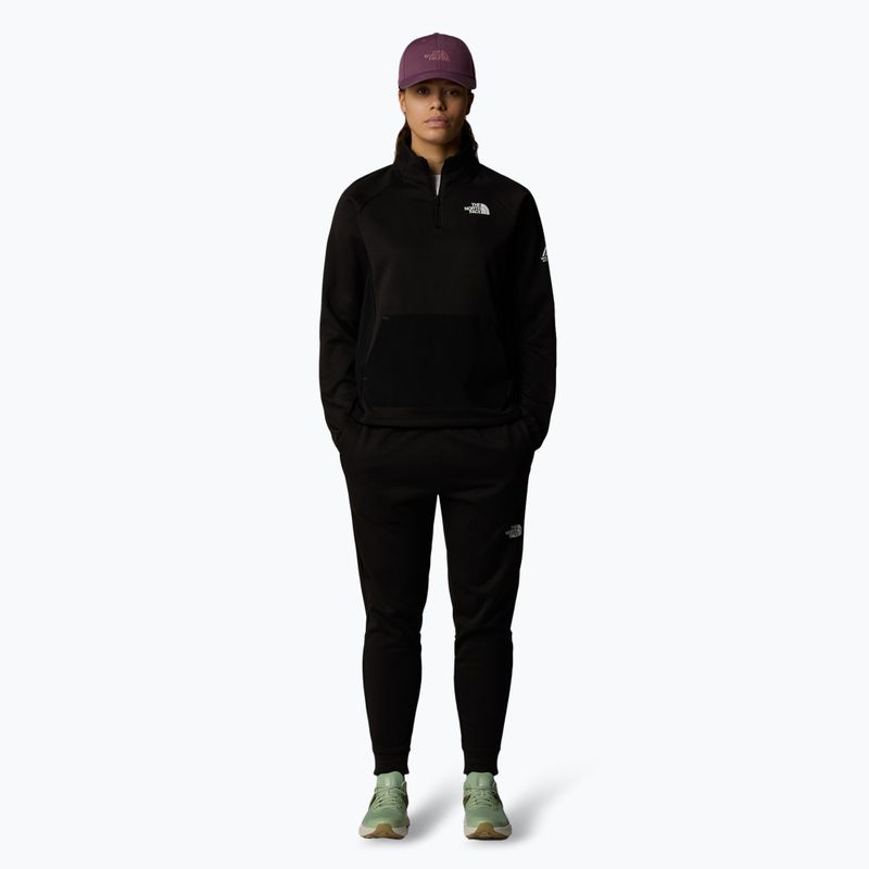 Damen Sweatshirt The North Face Mountain Athletics Fleece 1/4 Zip schwarz 2