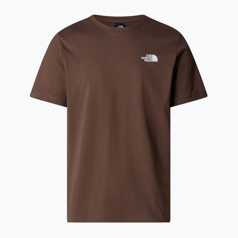 Herren The North Face Box Nse rauchbraun/schwarzes T-shirt 4