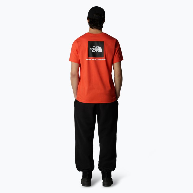 Herren The North Face Box Nse T-Shirt karminrot orange/schwarz 2