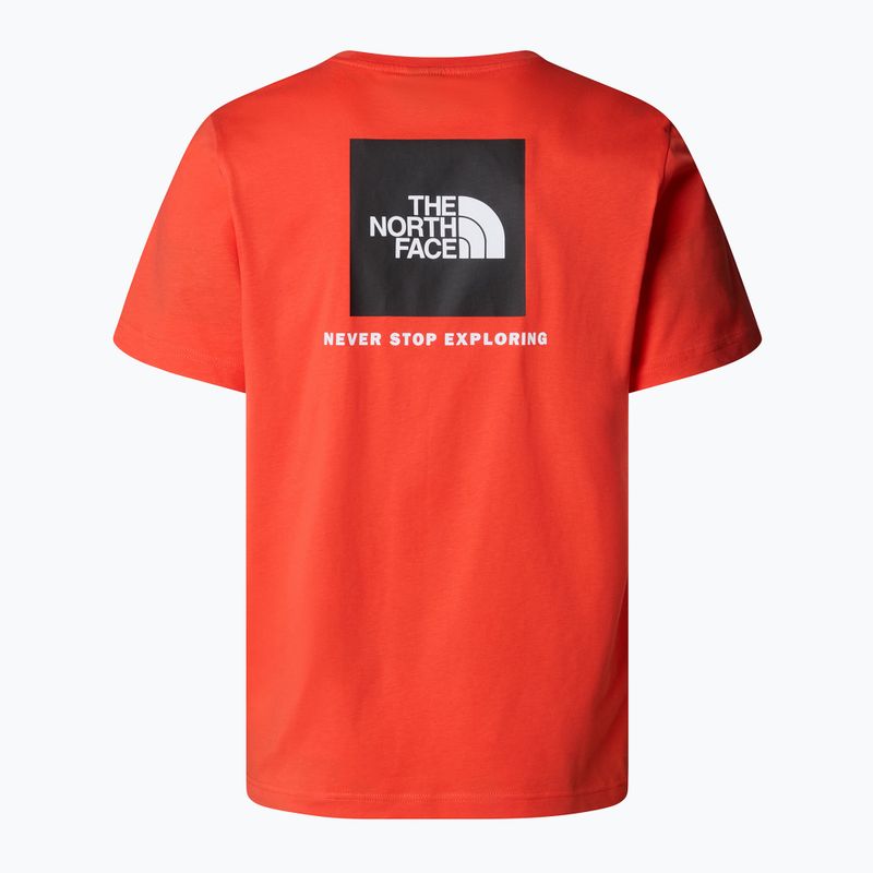 Herren The North Face Box Nse T-Shirt karminrot orange/schwarz 5