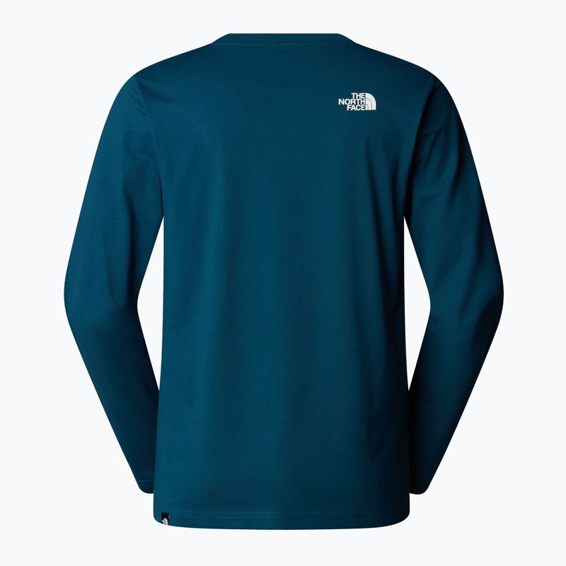 Herren-Langarmhemd The North Face Simple Dome Mitternacht petrol 5