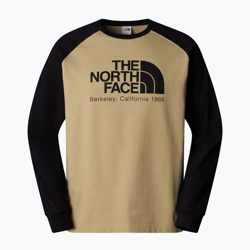 Herren The North Face Heritage khaki Stein/schwarz Longsleeve