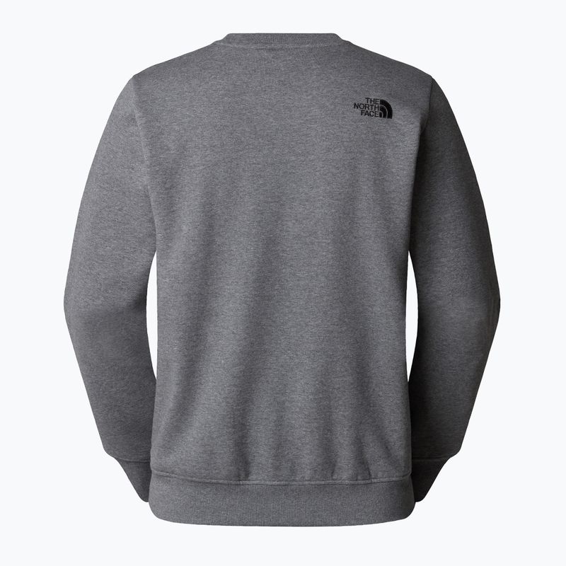 Herren Sweatshirt The North Face Drew Peak Crew mittel grau heather 5