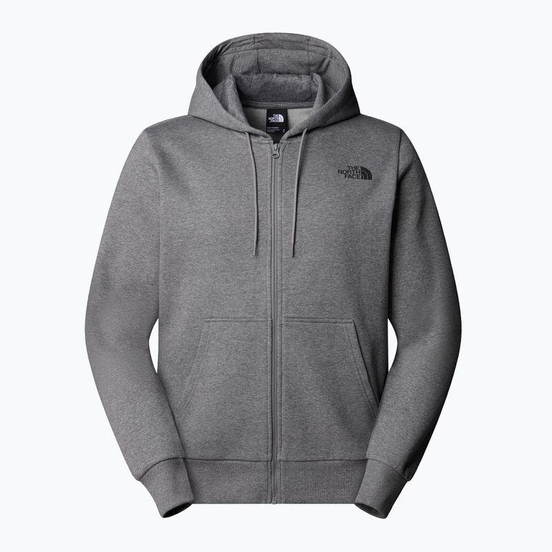 Herren Sweatshirt The North Face Simple Dome Full Zip Hoodie mittel grau heather 5