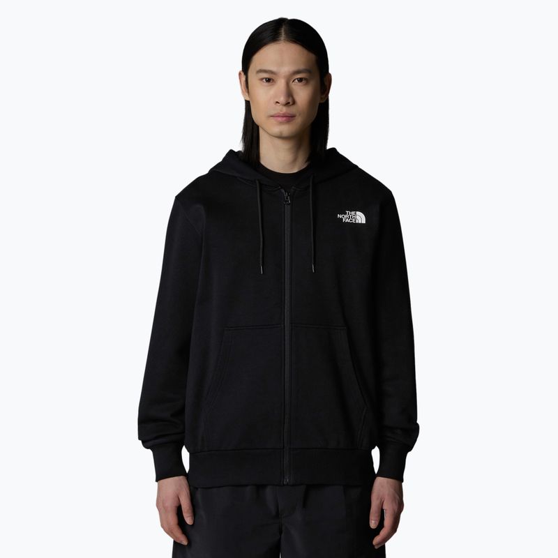 Männer The North Face Einfache Kuppel Full Zip Hoodie schwarz